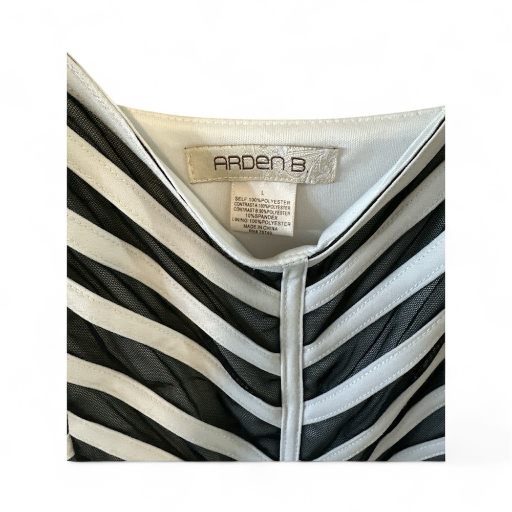 Arden B Black and White Jumpsuit - Picture 3 of 8